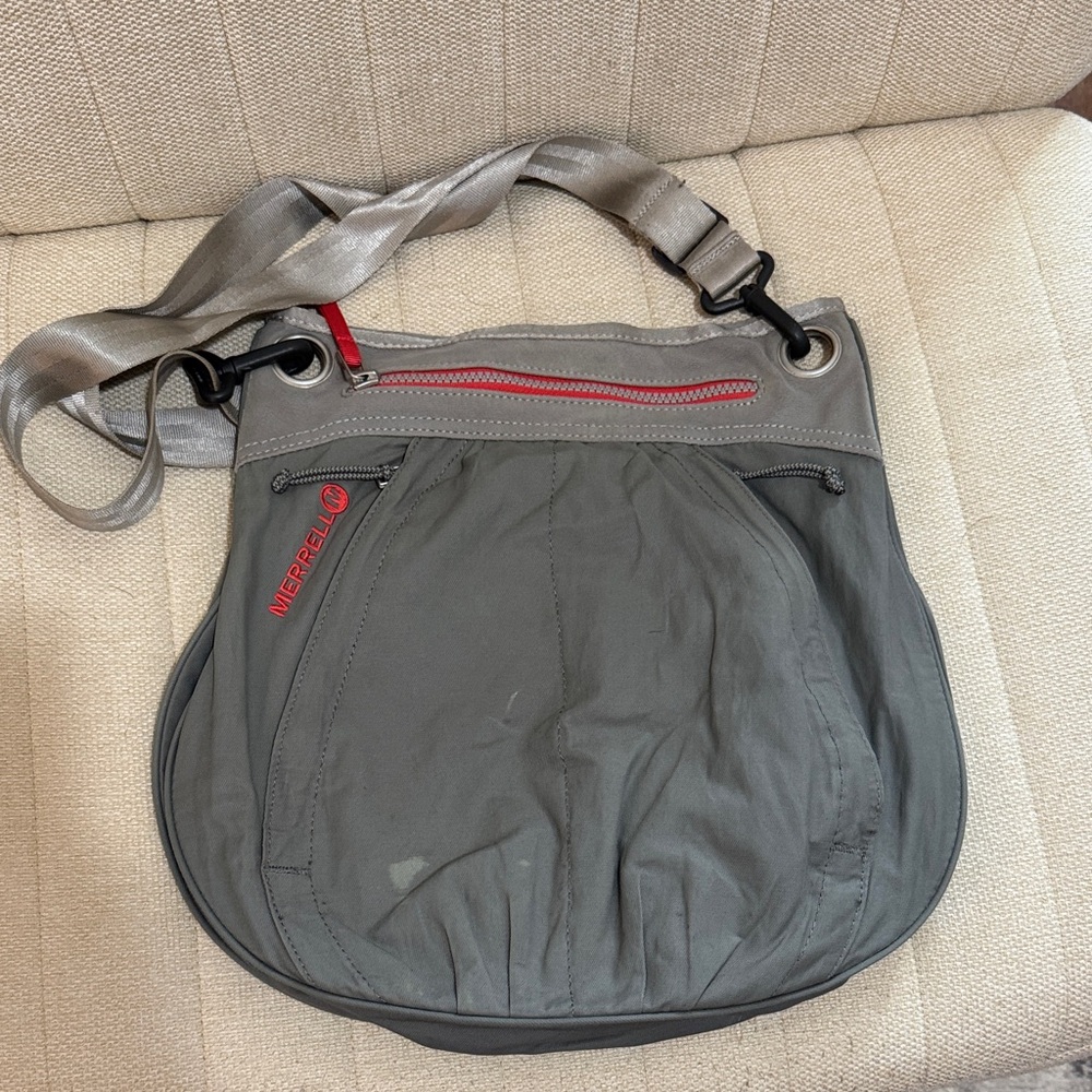 Merrell Charcoal and Red Men's Messenger Bag